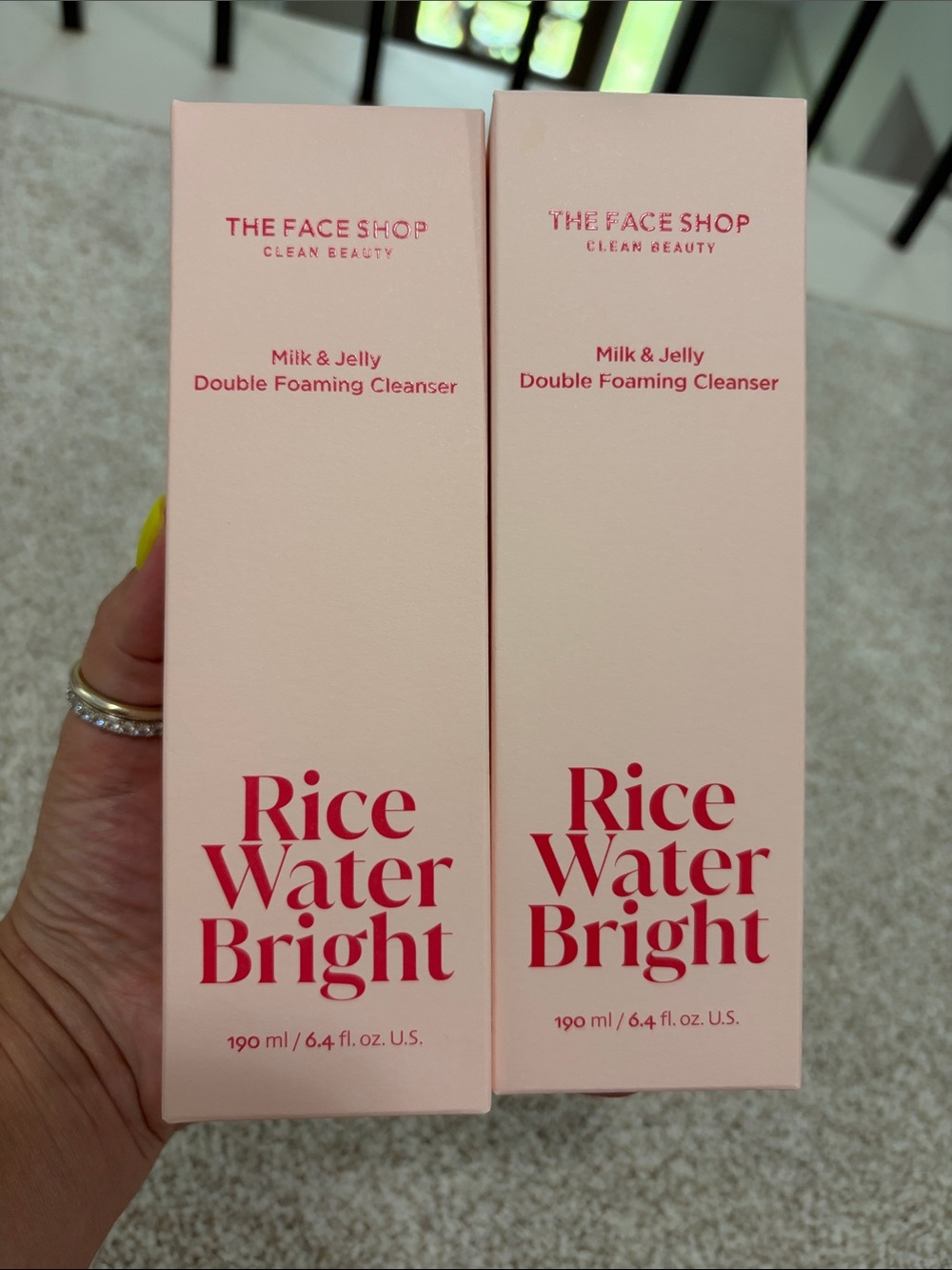2! Rice Water Bright Milk & Jelly Double Foaming Cleanser